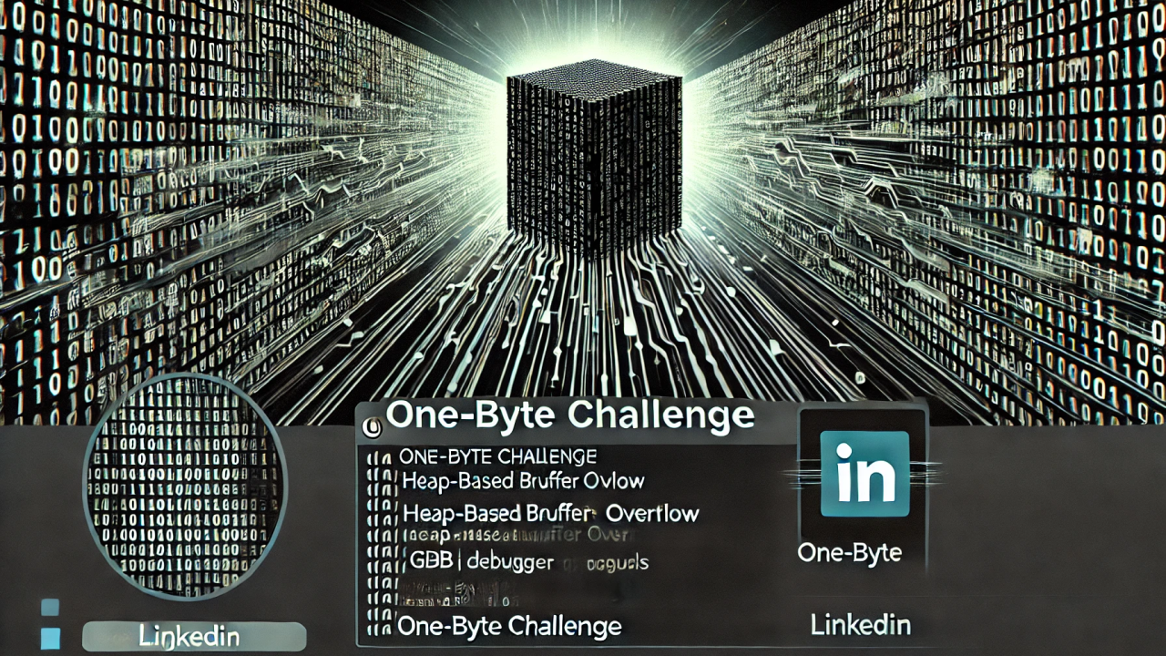 Exploiting heap-based buffer overflow - The One-Byte challenge